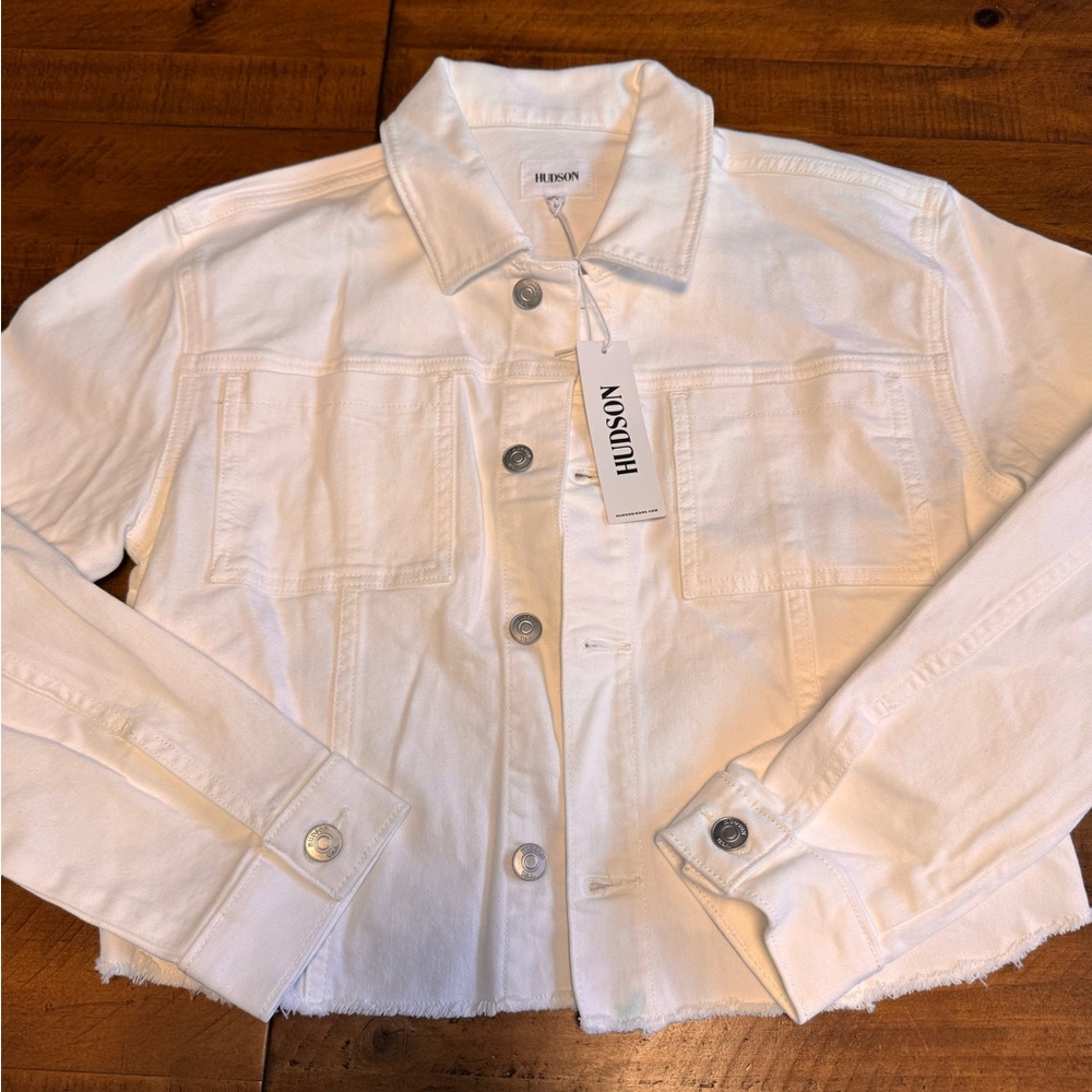 Hudson‎ Denim Jacket white NWT size small